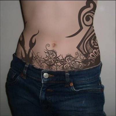 tattoos on abdomen - 3
