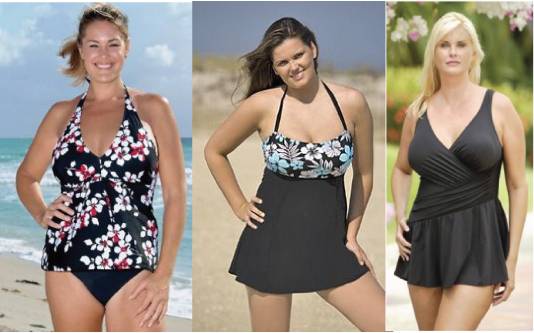 Plus size swimwear / swimsuit / bikini