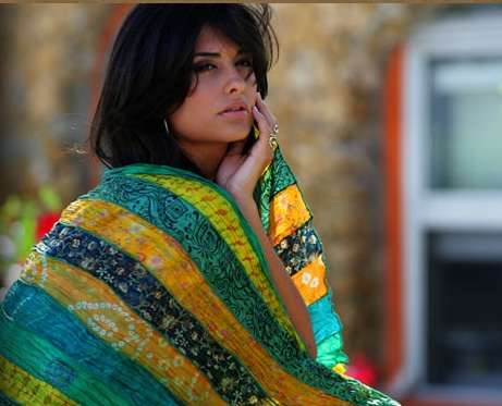 Vintage sari scarves - eco trends