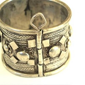 Wearing silver jewelry