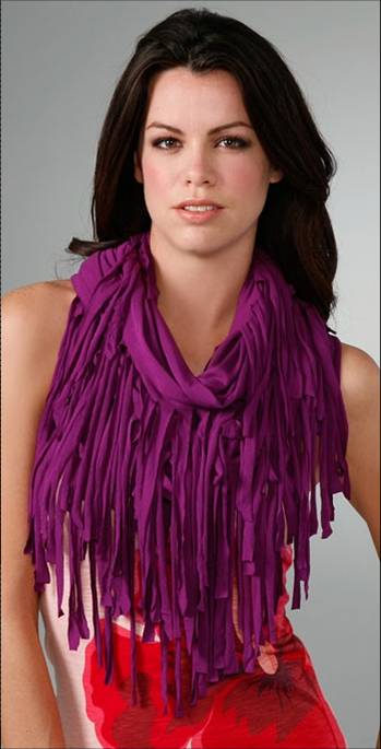 Fringe scarf