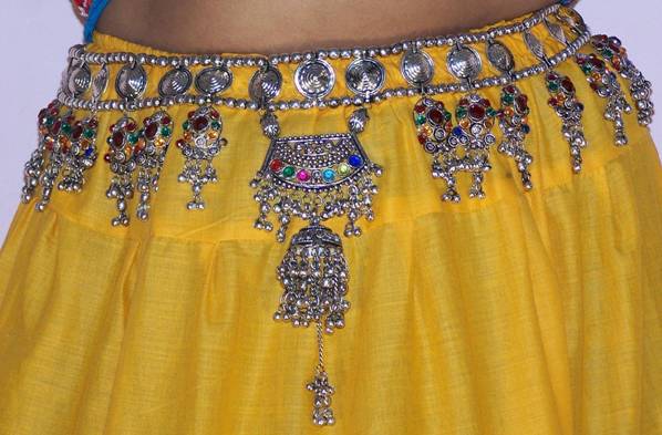 Indian silver waist jewelry