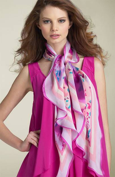 Satin scarf