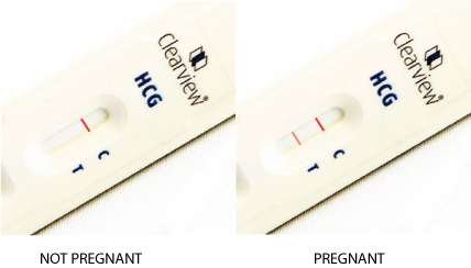 pregnancy test positive means result of types Different test tests: pregnancy test, Blood Urine