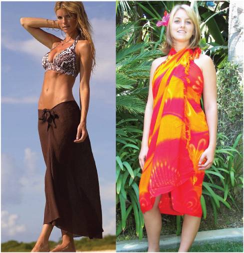 beach wraps and dresses