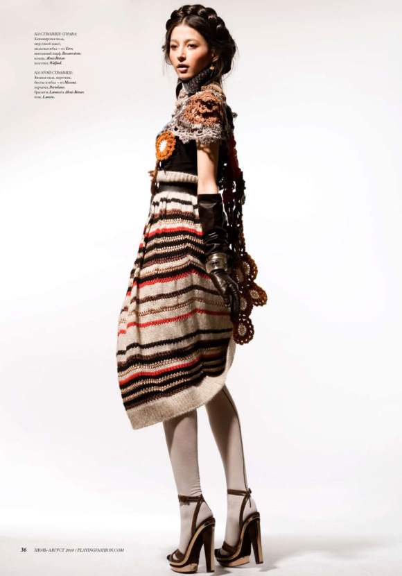 Evelina Mambetova in Playing Fashion July/August 2010