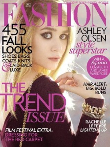 Ashley Olsen for Fashion Magazine September 2010