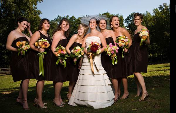 Brides and Bridesmaid dresses/gowns and jeweleries