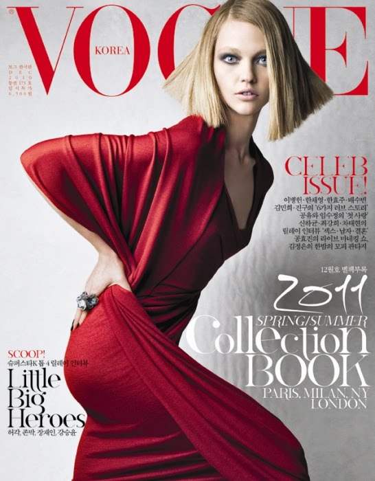 Sasha Pivovarova Vogue Korea December 2010