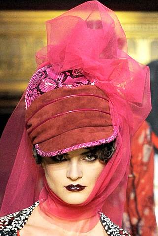 dramatic headgears for women spring summer 2011 John Galliano