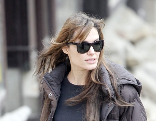 Angelina Jolie with makeup