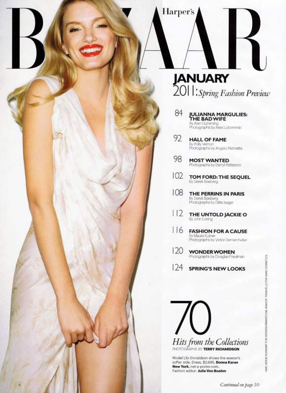 Lily Donaldson for Harpers Bazaar US January 2011 4