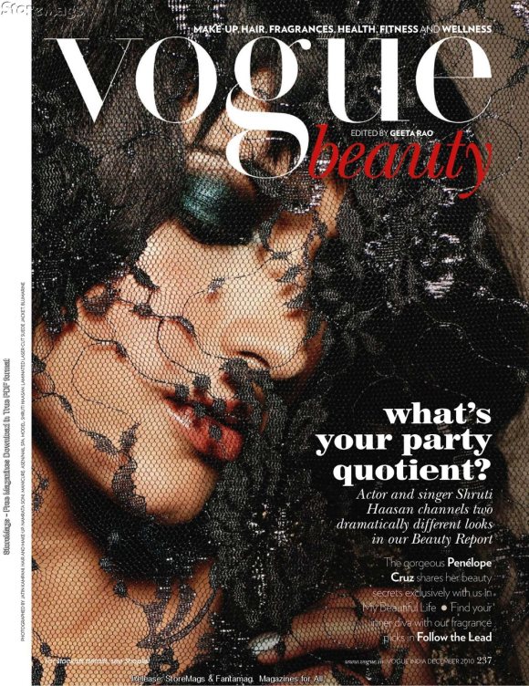 Shruti Haasan for Vogue India December 2010 2