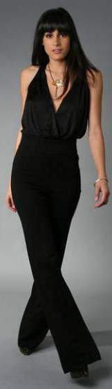 black halterneck Jumpsuits for formal occasions