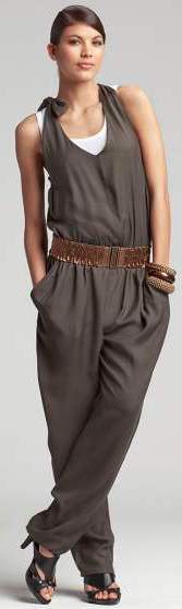 halterneck jumpsuit Formal chic look