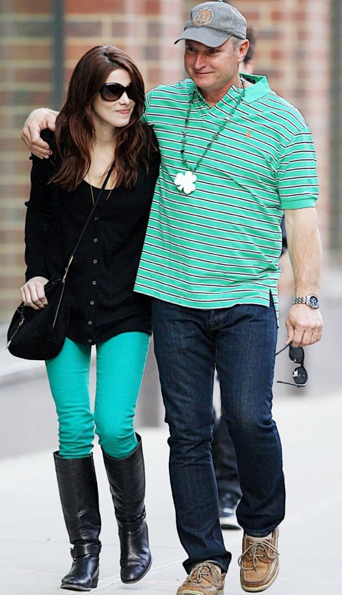 Ashley Greene rocks green denims on St Patricks Day