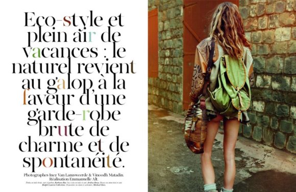 Gisele Bundchen inside Vogue Paris April 2011