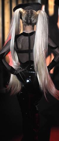 Lady Gaga walks the ramp Mugler show