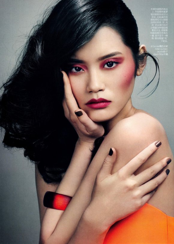 Ming Xi Hanne Gaby Odiele Vogue China April 2011