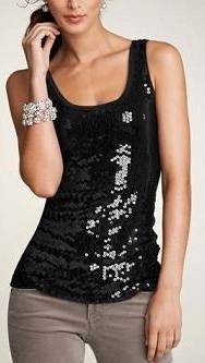 wearing sequin dress casual-4