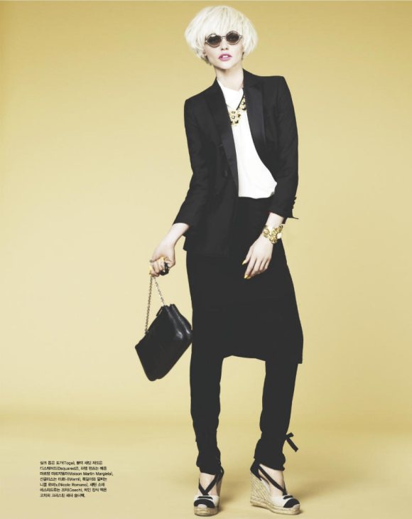Sasha Pivovarova Vogue Korea April 2011