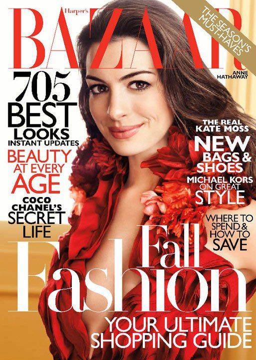Anne Hathaway Harpers Bazaar US August 2011