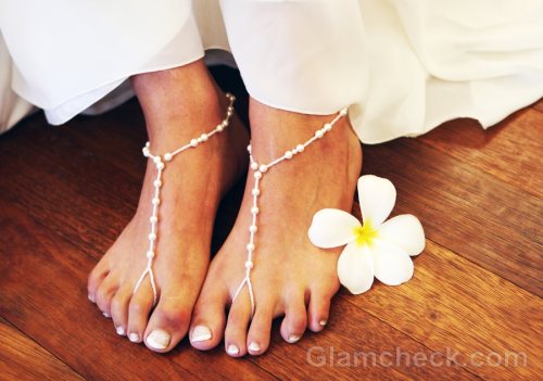 Beach wedding accessories bride footwear