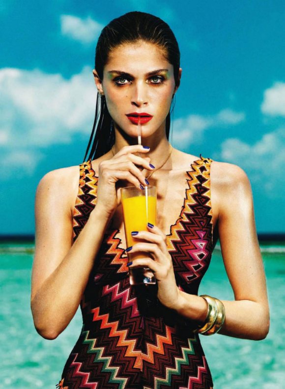 Elisa Sednaoui Harpers Bazaar Spain August 2011