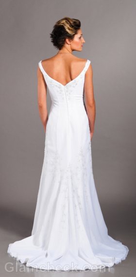 Sheath wedding dress