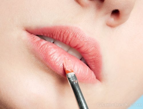 Lipstick-brush makeup products