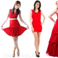 how to wear a red dress