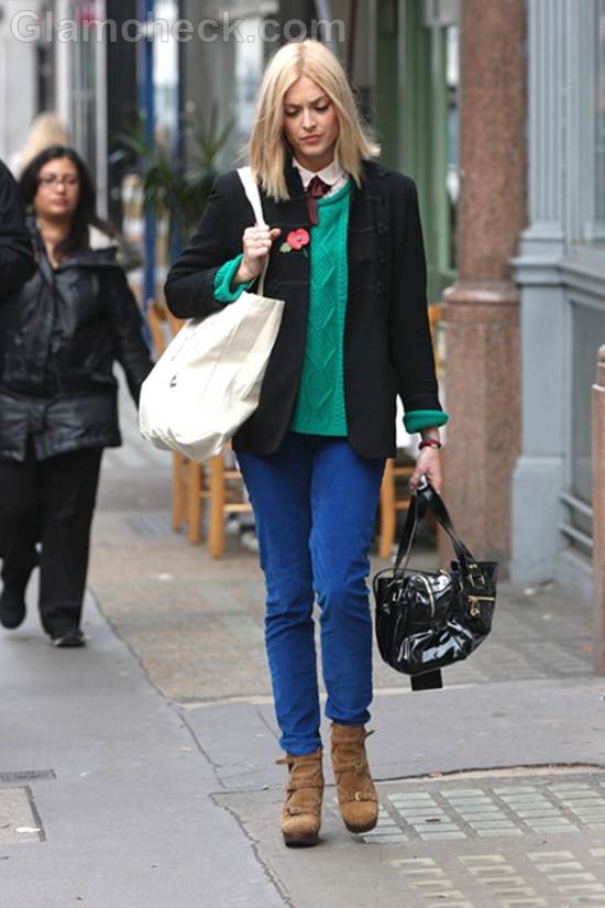 Fearne Cotton street style color block trend