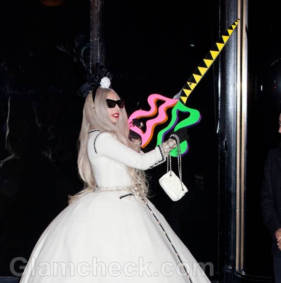 Gaga Chanel Gown Workshop Opening