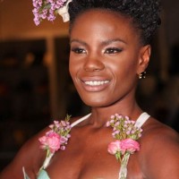 Shingai Shoniwa Wears Surgical Mask Mermaid Gown