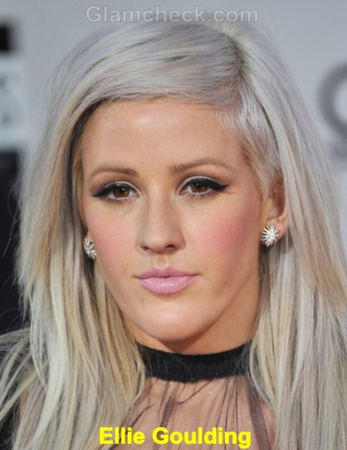 Ellie Goulding platinum blonde hair trend 2011