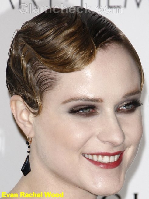 Evan Rachel Wood retro waves hairstyle