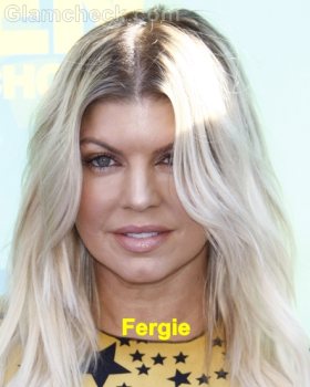 Fergie platinum blonde hair