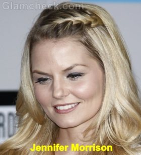 Jennifer Morrison braided-bangs