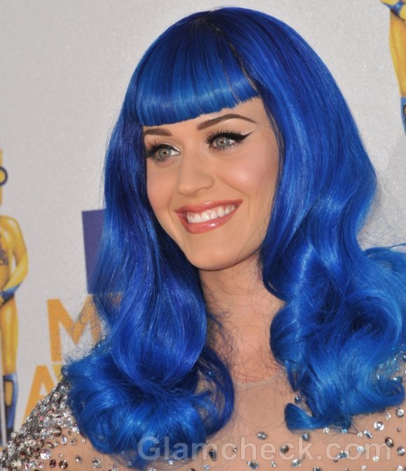 Katy Perry 2011 blue Hair