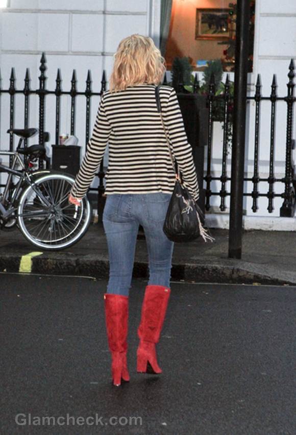 Sarah Harding winter street style