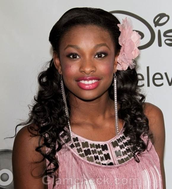 12-year-old singer Coco Jones was seen wearing an adorable pink
