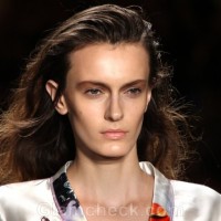 Hairstyle How To Slicked Back Messy Curls Cynthia Rowley SS 2012
