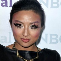 Jeannie Mai Rocks Dramatic Eyelashes at All-Star Party