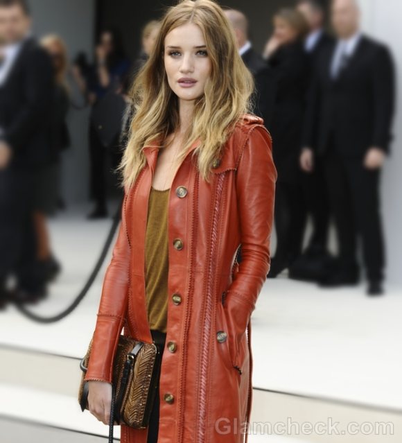 Rosie Huntington-Whitely in Leather