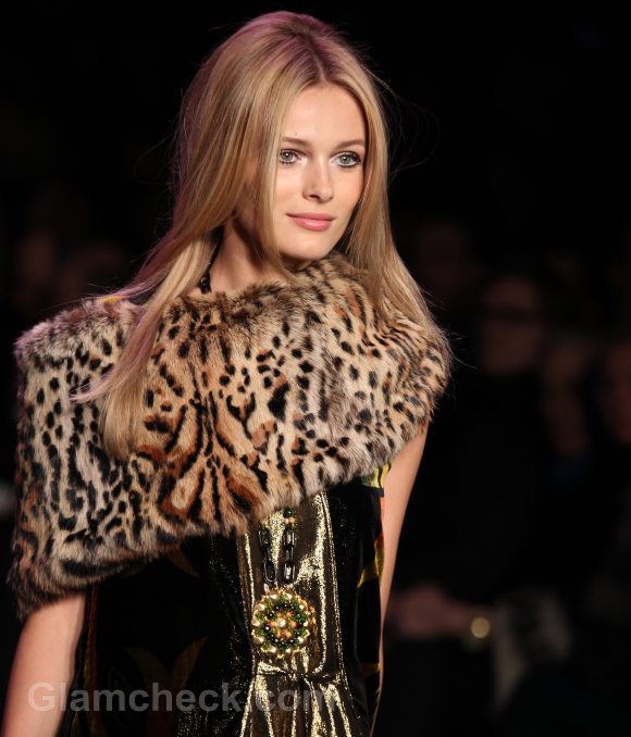 Style Pick of the Day Anna Sui Leopard Print Fur Capelets