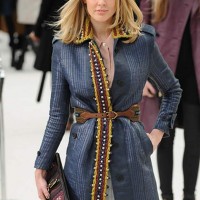 Donna Air London Fashion Week Blue Coat