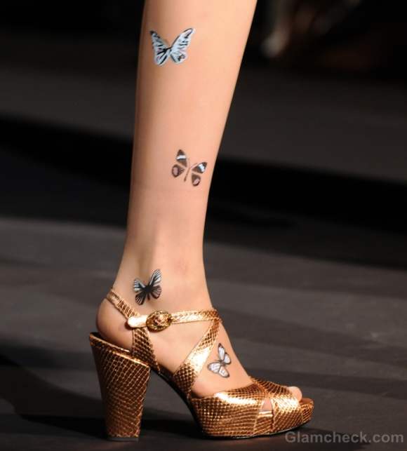 Style pick of the day butterfly tattoos anna sui s-s 2012