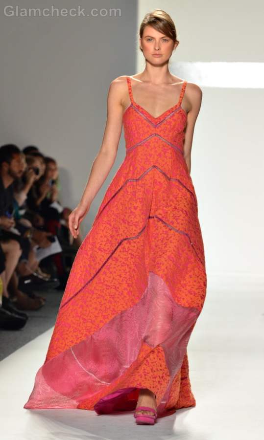 tangerine maxi dress