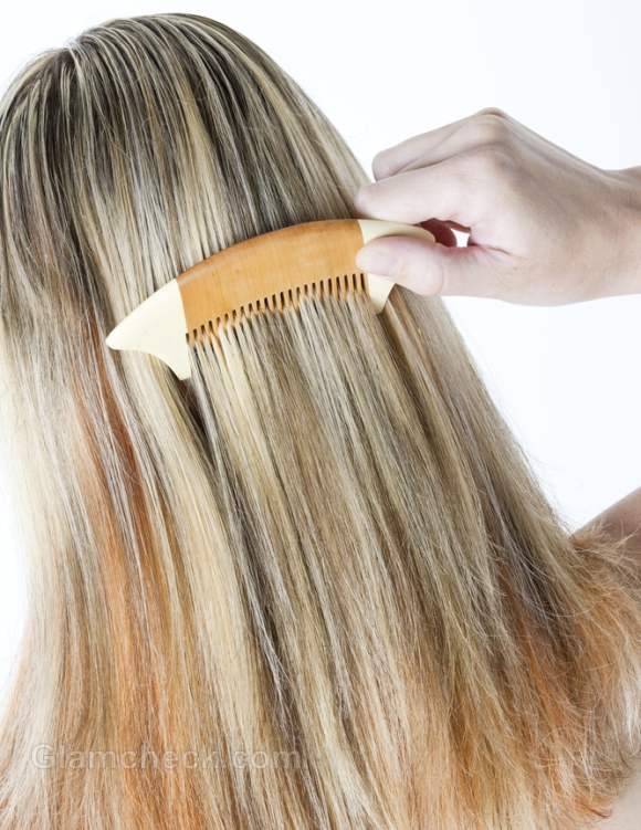 daily hair care routine brush hair