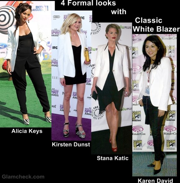 Style Inspiration 4 formal looks with classic white blazer